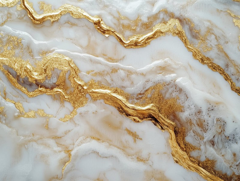 Subtle Gold Marble Lines