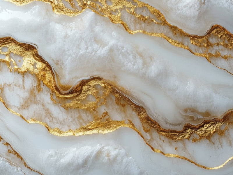 Premium White Marble Gold