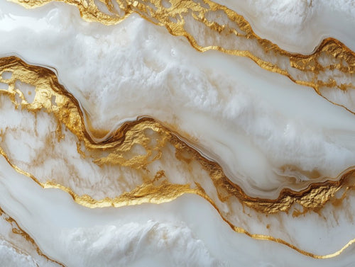 Premium White Marble Gold