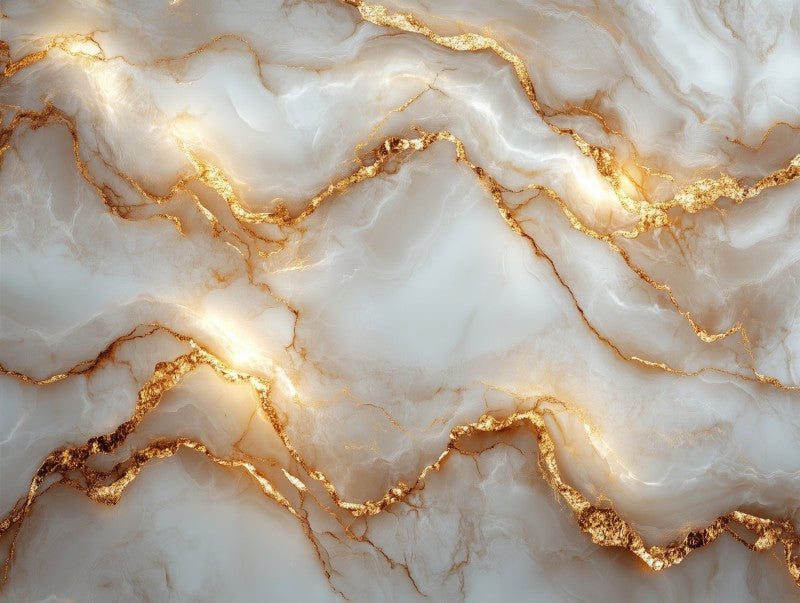 Cream Gold Marble Flow