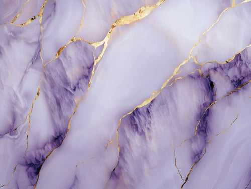 Purple Gold Marble Veins