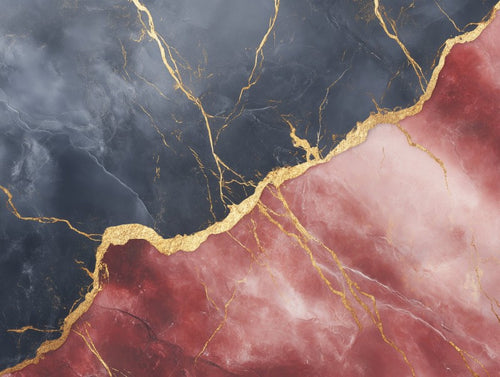 Rose Gold Marble Contrast