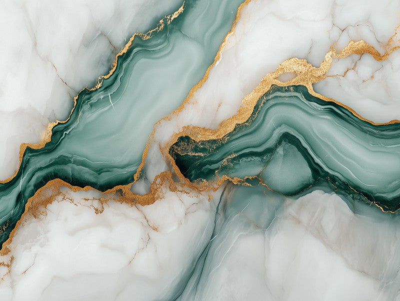 Natural Green Marble Layers