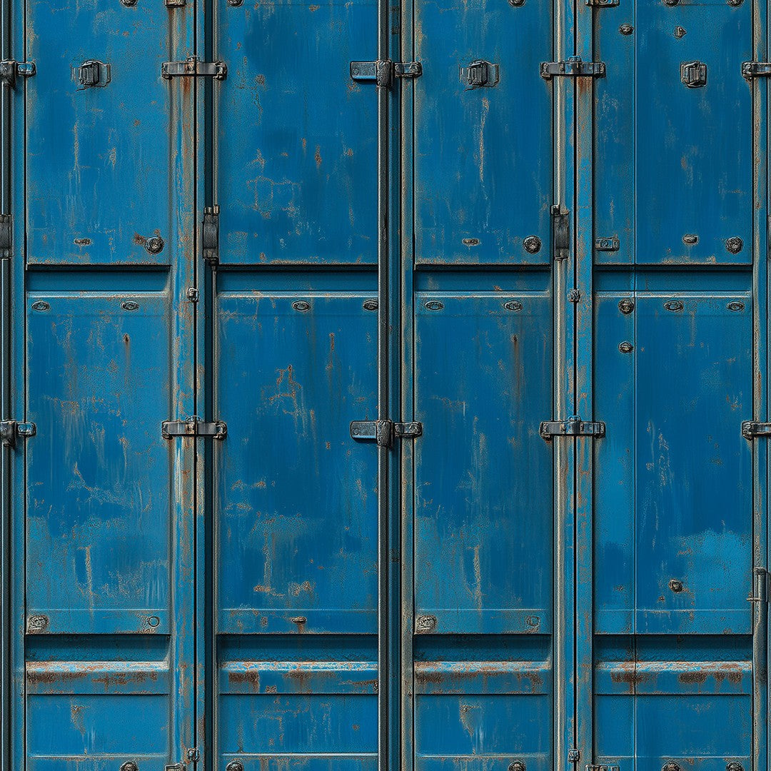 Blue Cargo Container Metal