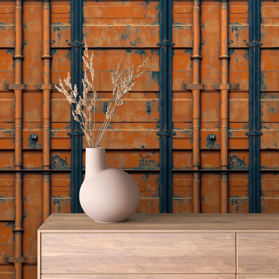 Vintage Riveted Steel Plate