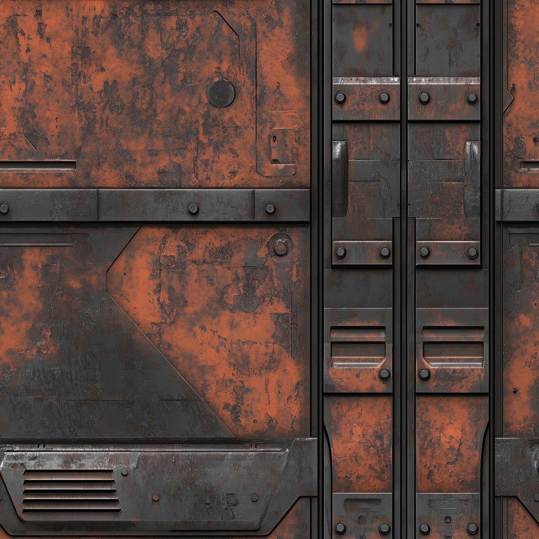 Dark Steel Machine Panel Metal