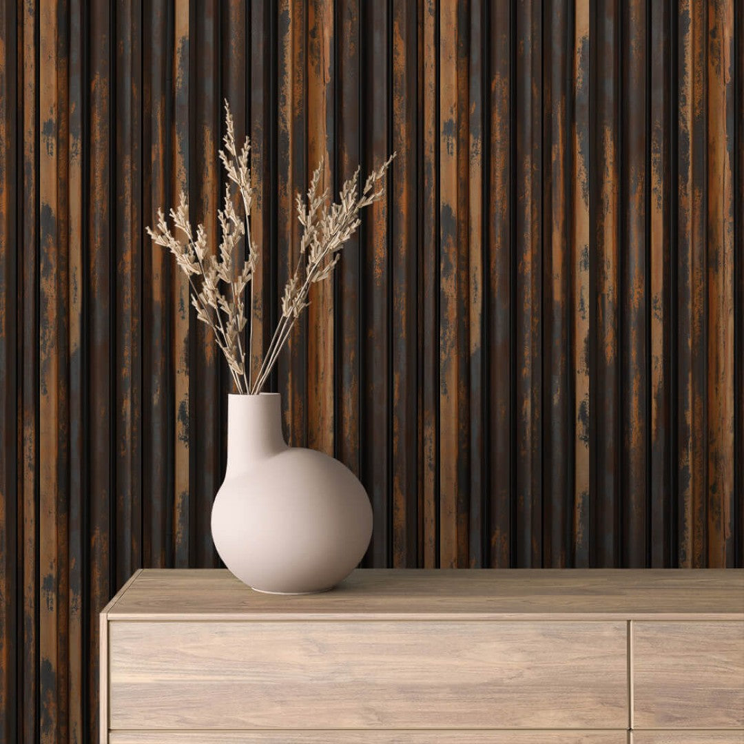 Vintage Metal Pipes Wall