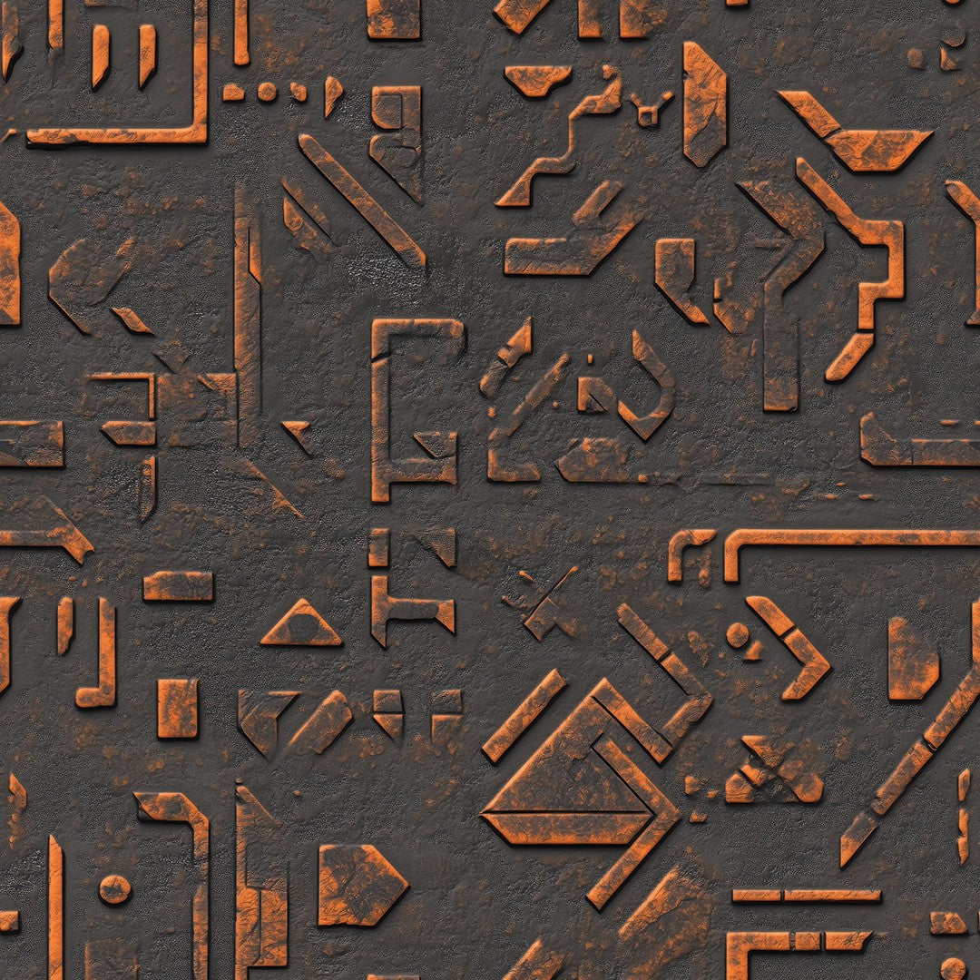 Rust Circuit Plate Metal