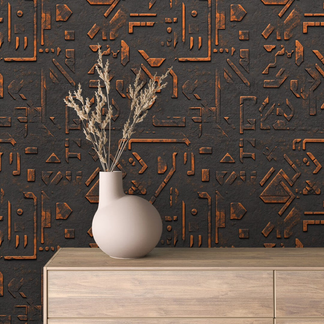 Rust Circuit Plate Metal