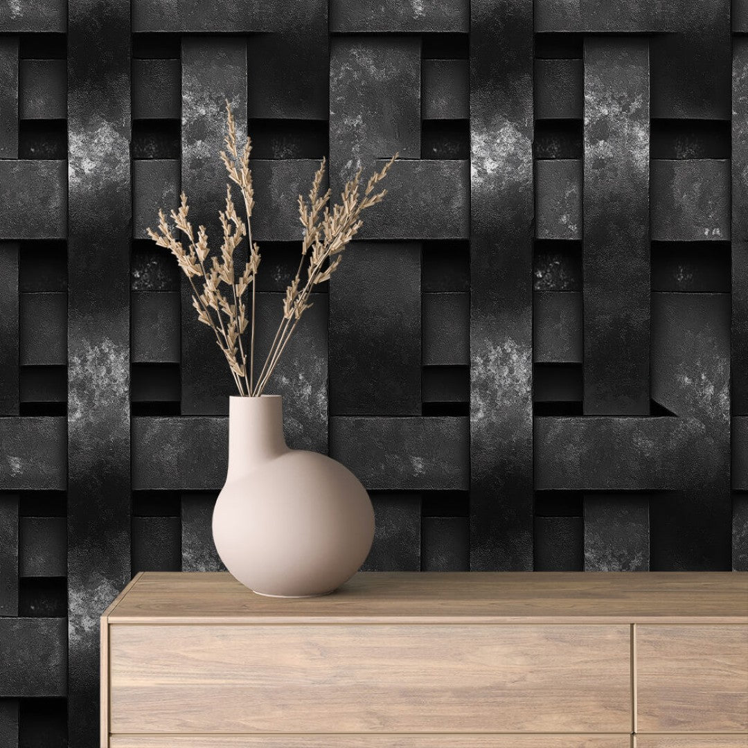 Dark Woven Steel Metal