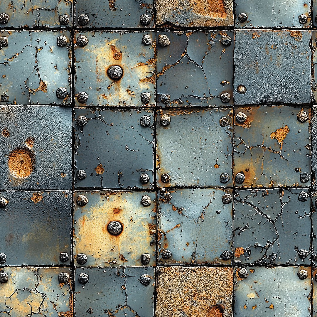 Rusty Bolt Panel Metal