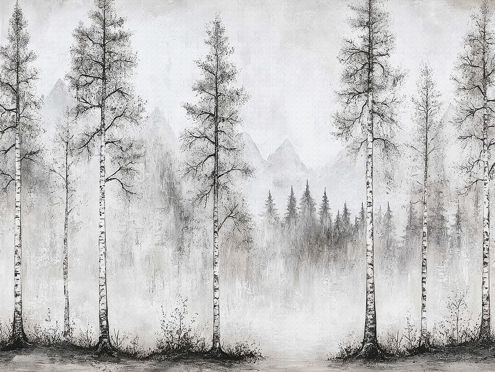 Northern Birch Forest Landscape
