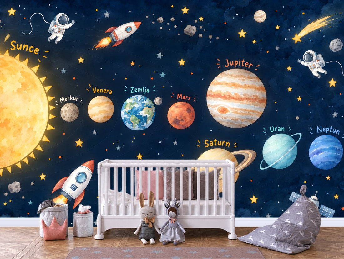 Planete u noćnom svemiru