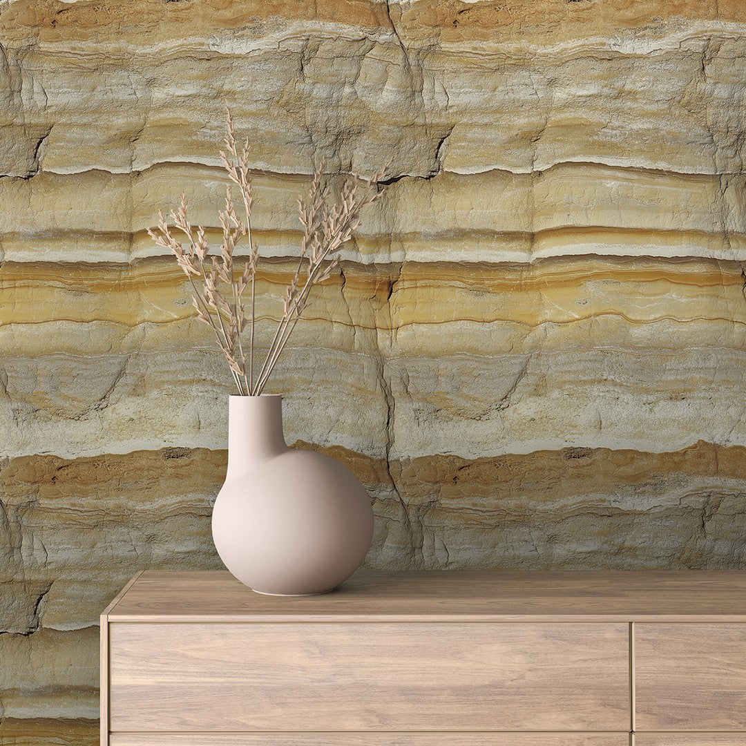 Golden Strata Stone