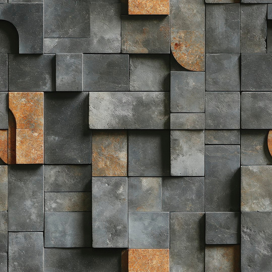 Charcoal Cube Stone