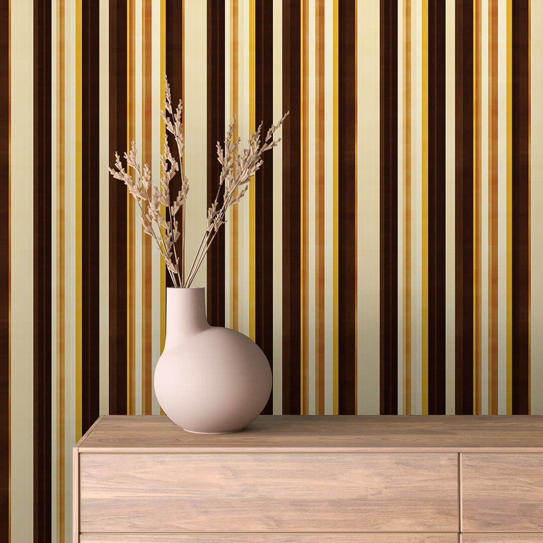 Golden Cream Stripes