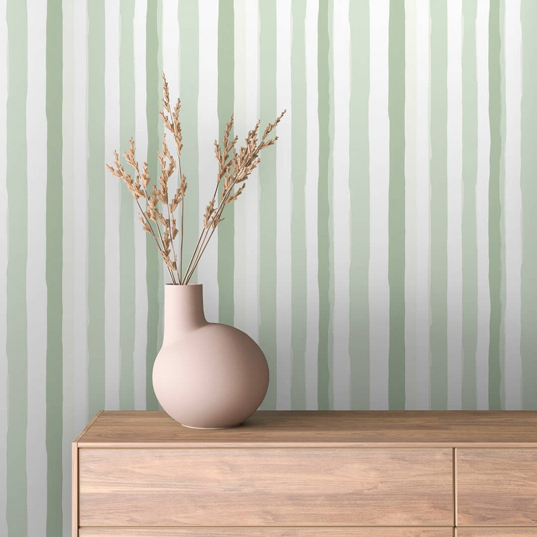 Mint Pastel Stripes