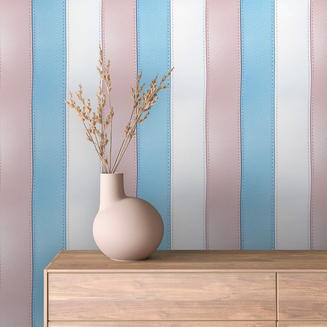 Sky Pastel Contrast Stripes