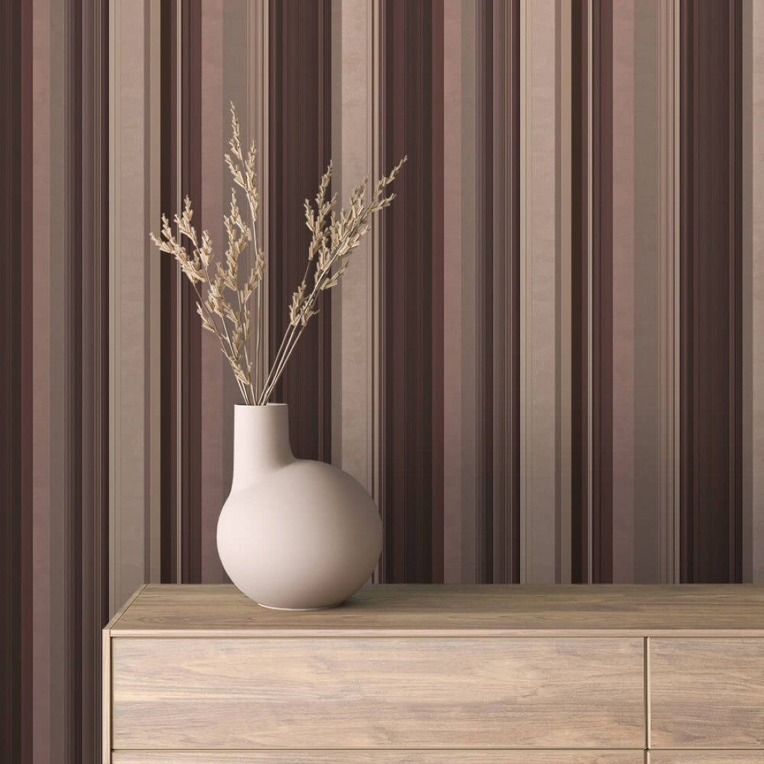 Cocoa Deep Line Stripes