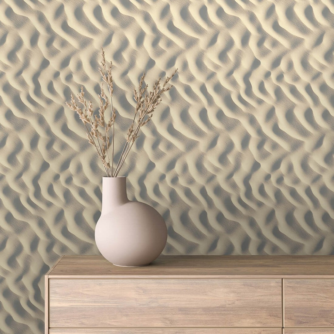 Wave Linen Cream Texture