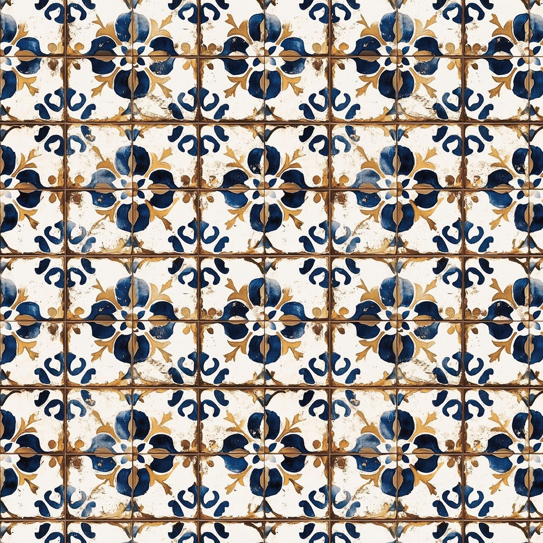 Mediterranean Blue Pattern Tile