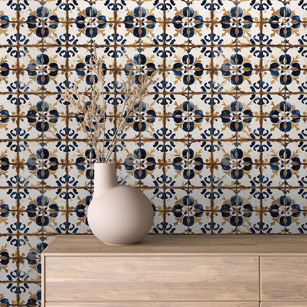 Mediterranean Blue Pattern Tile