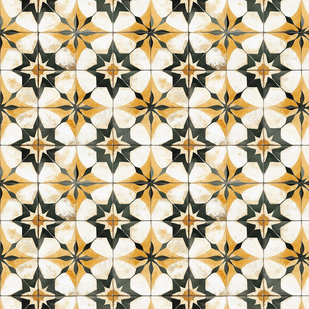 Vintage Gold Star Tile