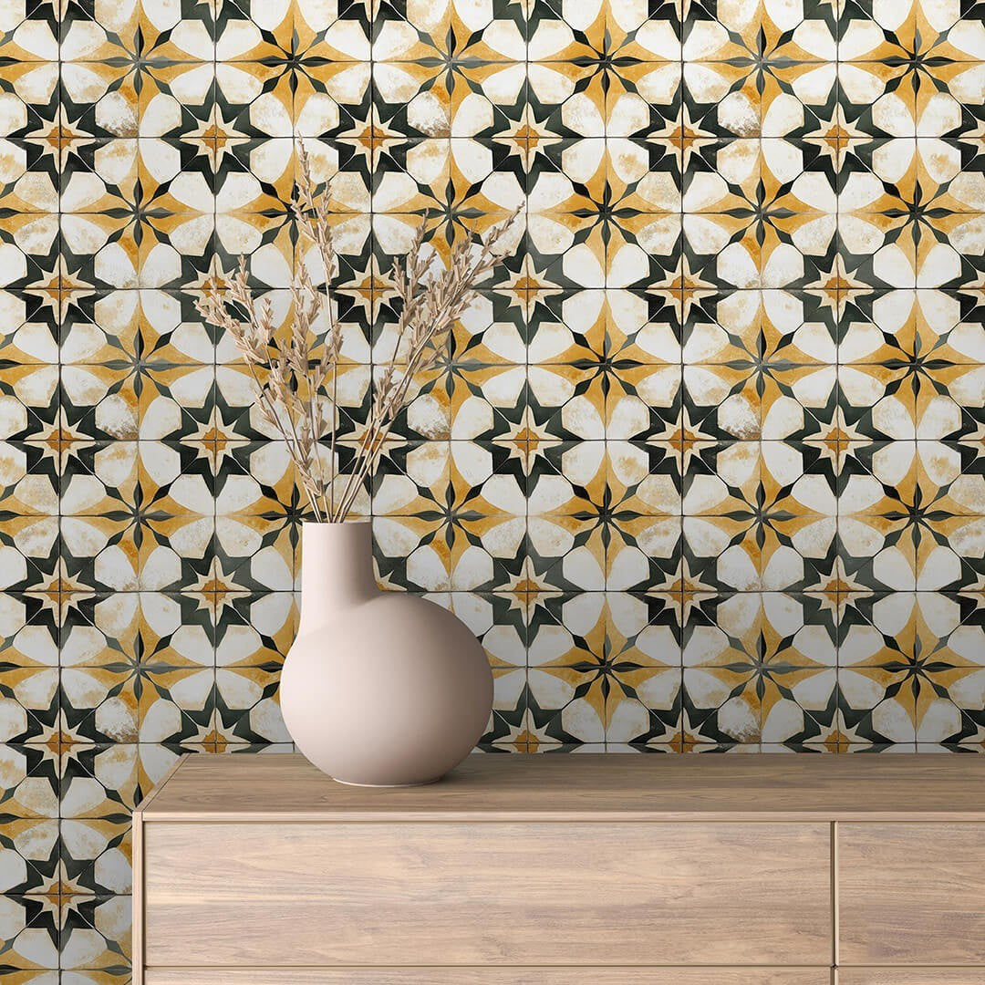 Vintage Gold Star Tile
