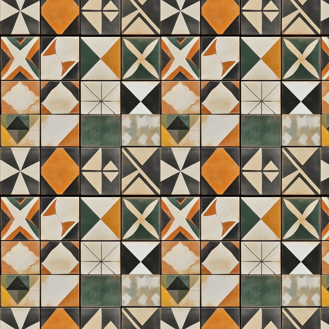 Retro Diamond Mosaic Tile