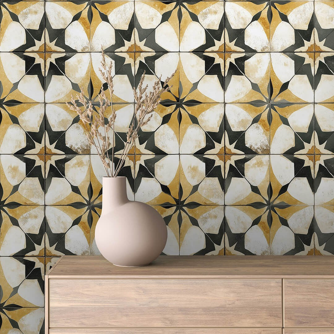 Gold Star Mosaic Tile