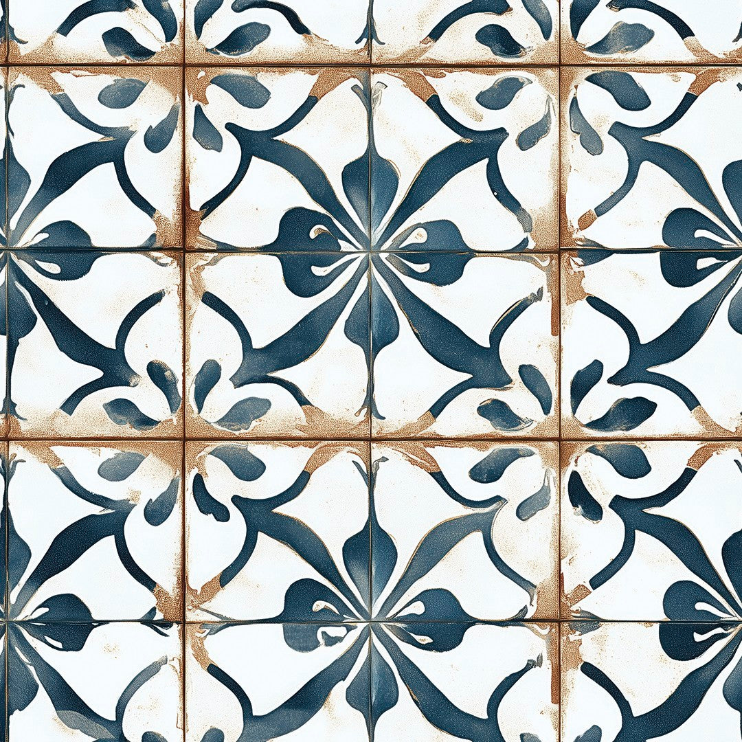 Blue Vintage Ceramic Tile