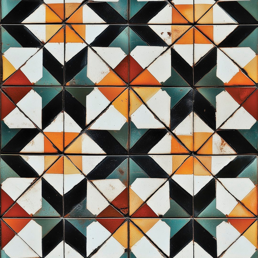 Color Mosaic Pattern Tile
