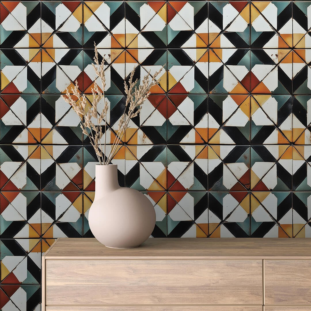 Color Mosaic Pattern Tile