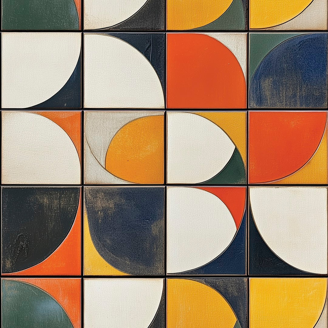 Vintage Curve Pattern Tile
