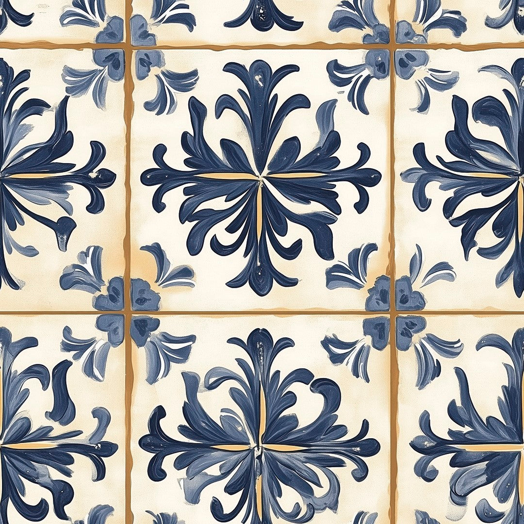 Blue Ceramic Pattern Tile