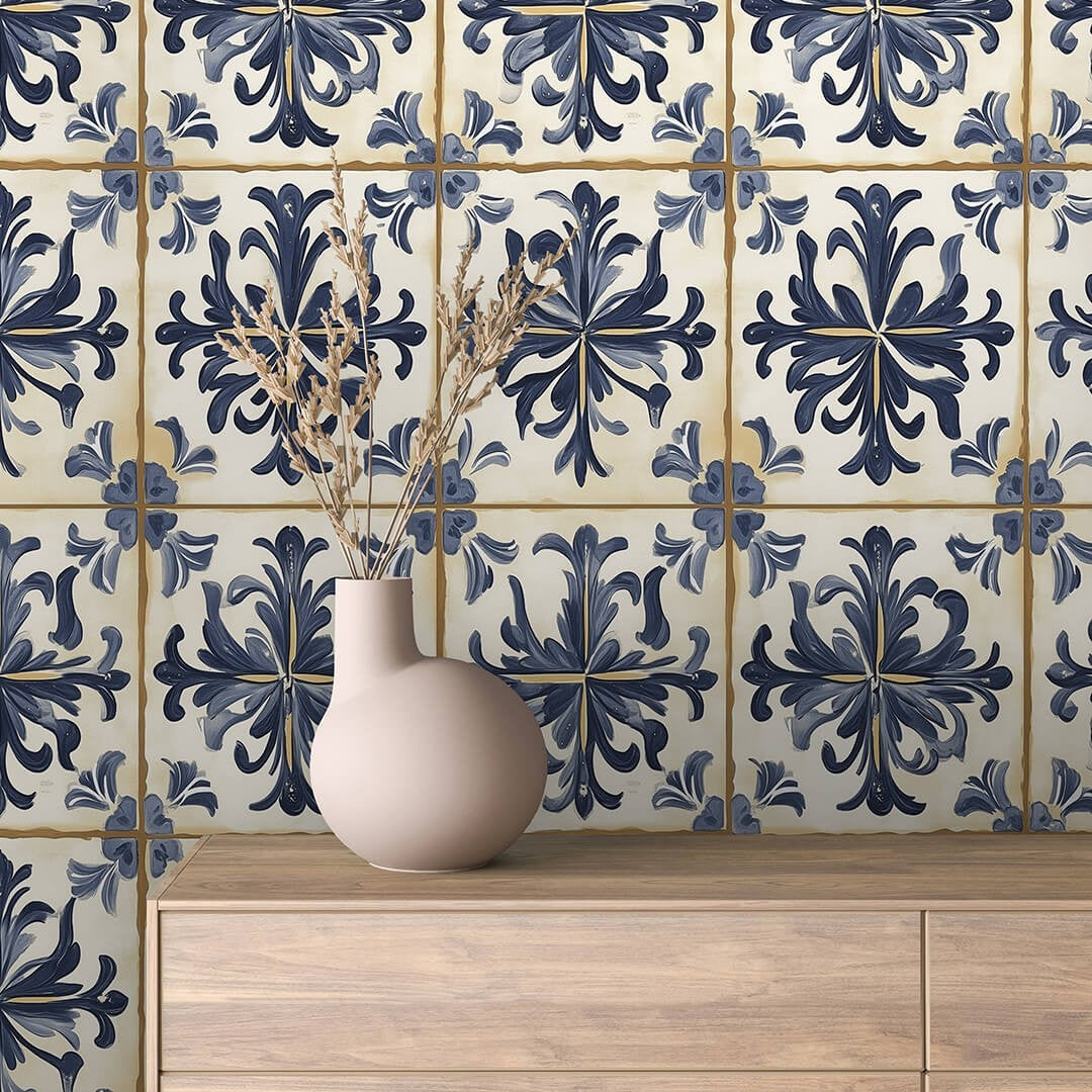 Blue Ceramic Pattern Tile