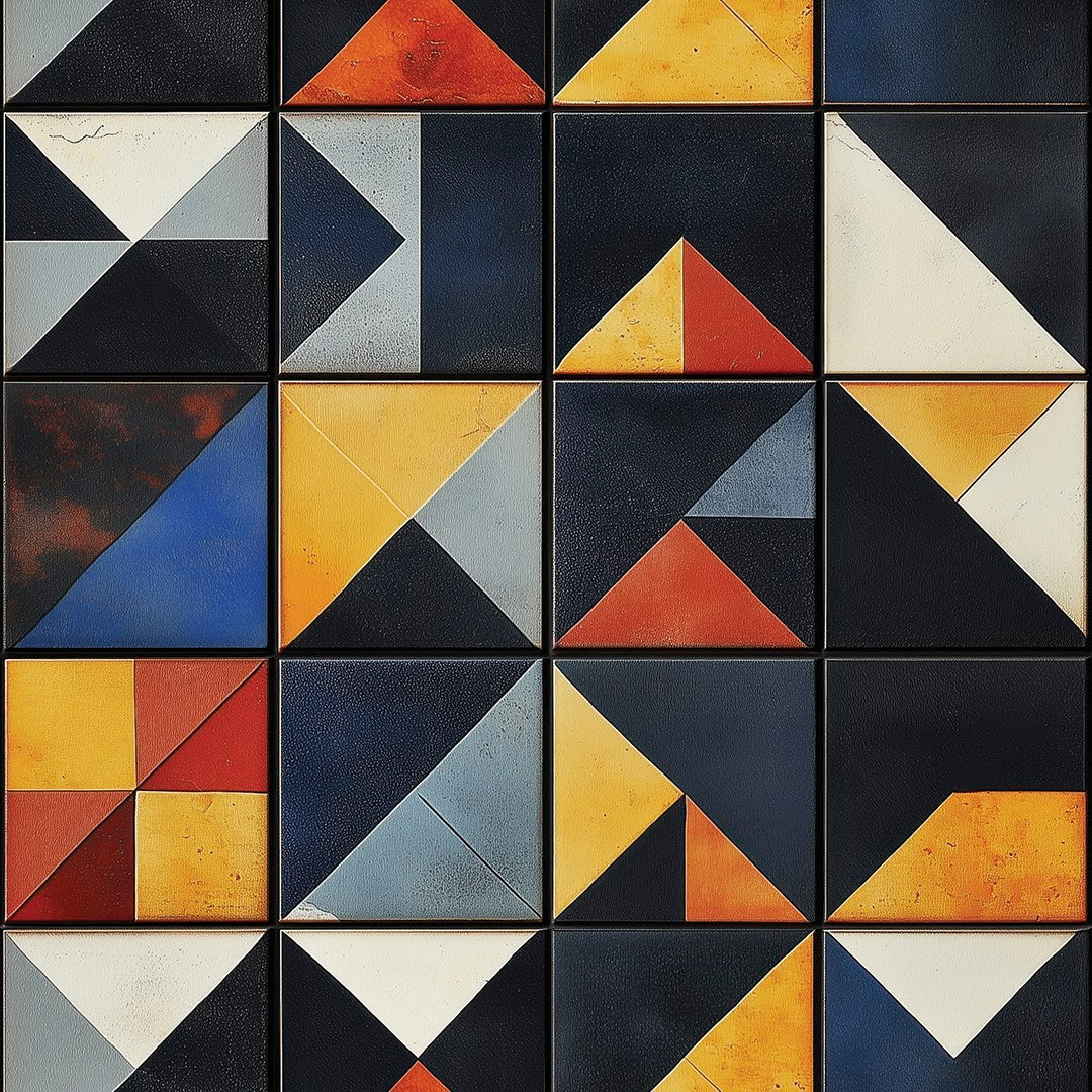 Retro Triangle Mosaic Tile