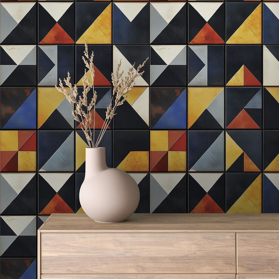Retro Triangle Mosaic Tile