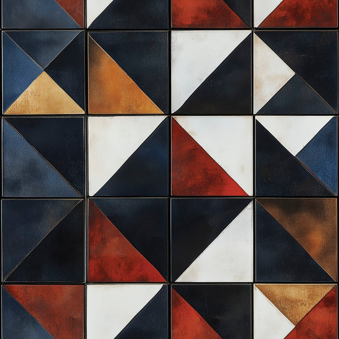 Retro Triangle Contrast Tile