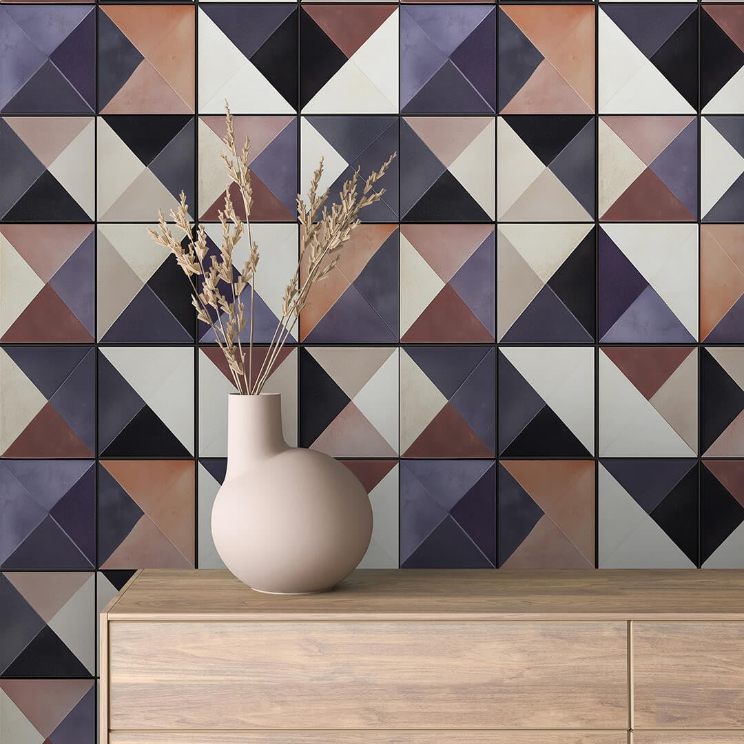 Vintage Triangle Mosaic Tile