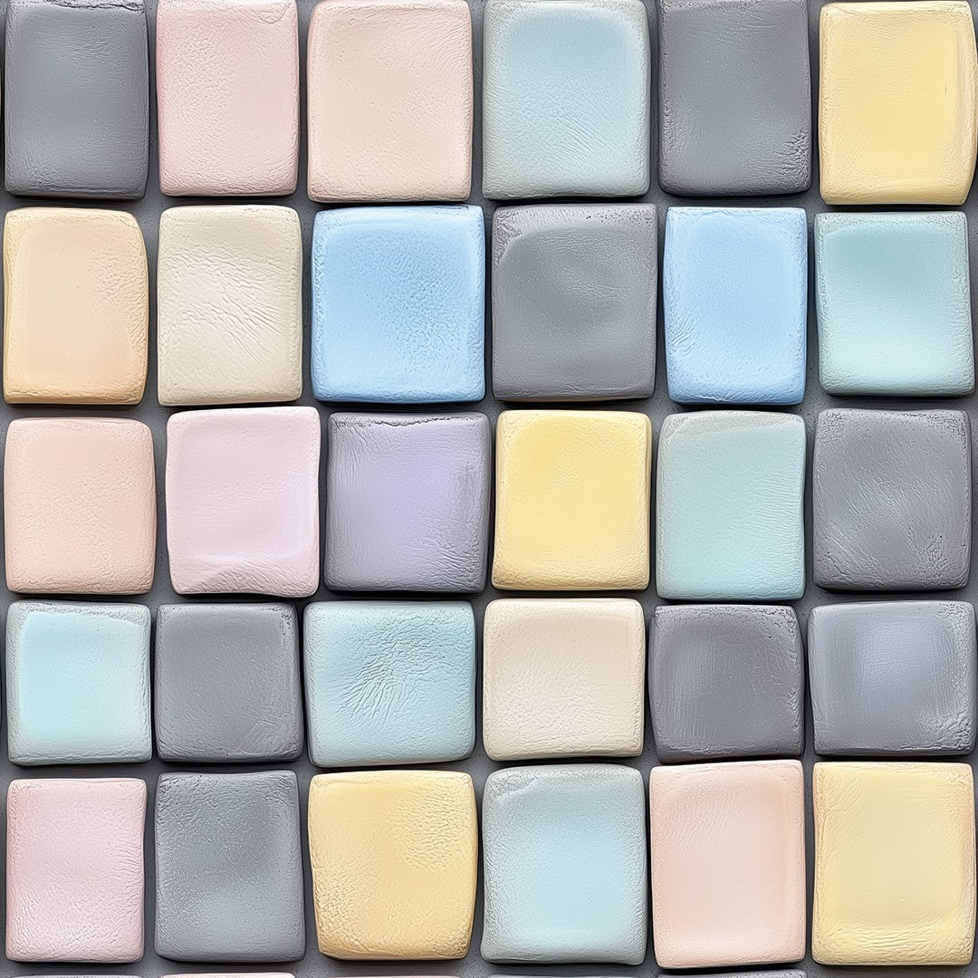 Soft Pastel Tile Mosaic