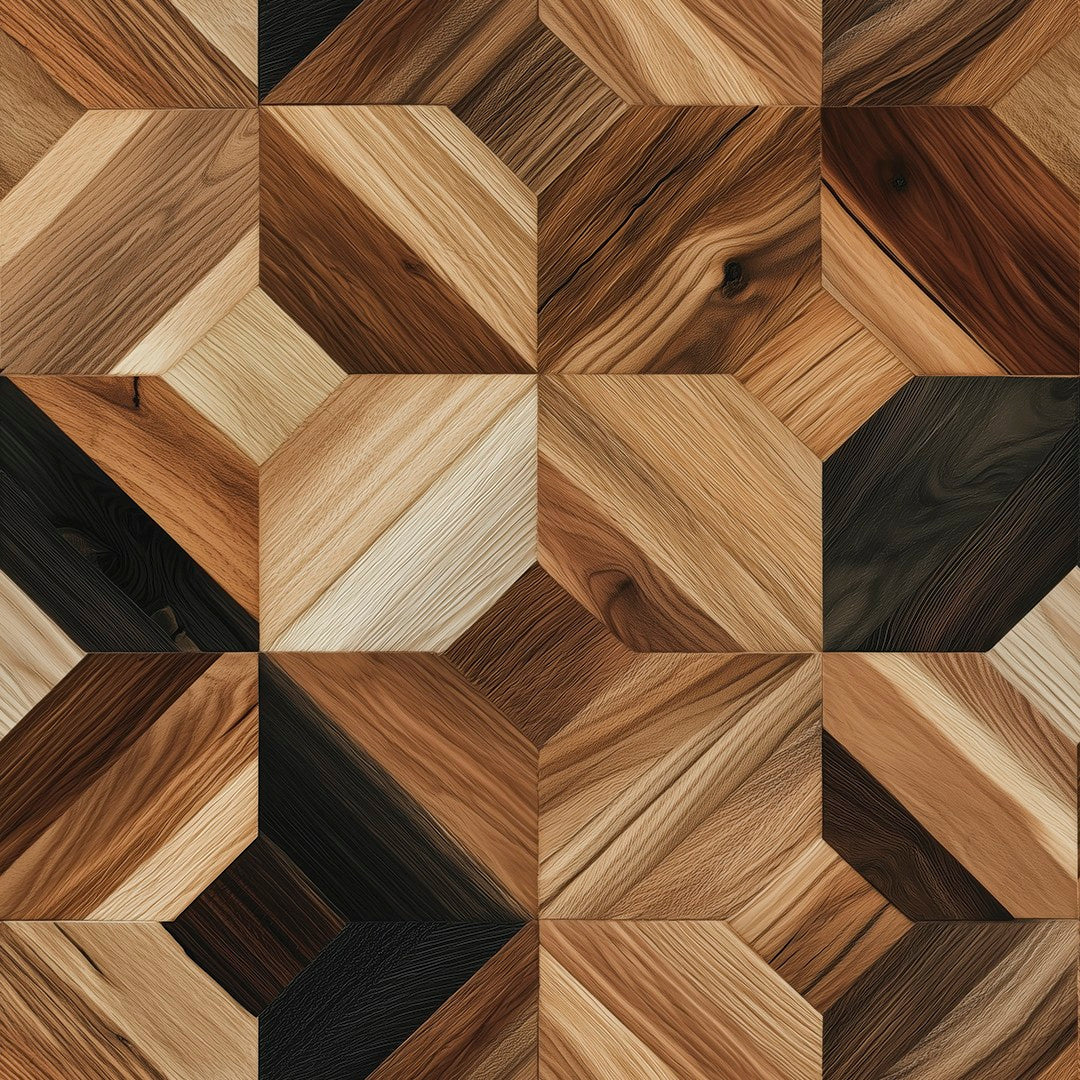Geometric Oak Wood