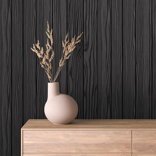 Charcoal Slat Wood